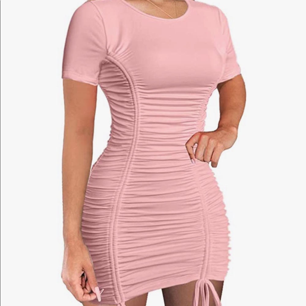 Pink Cinch Dress